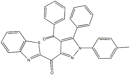 187089-54-9 [3-(1,3-benzothiazol-2-ylcarbonyl)-1-(4-methylphenyl)-5-phenyl-1H-pyrazol-4-yl](phenyl)methanone