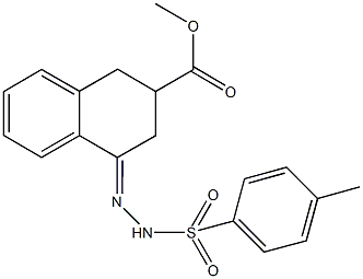 methyl 4-{[(4-methylphenyl)sulfonyl]hydrazono}-1,2,3,4-tetrahydro-2-naphthalenecarboxylate Structure