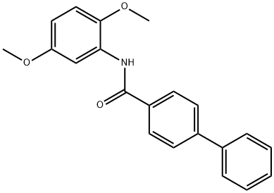 N-(2,5-dimethoxyphenyl)[1,1'-biphenyl]-4-carboxamide Struktur