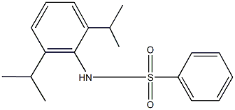 N-(2,6-diisopropylphenyl)benzenesulfonamide Structure