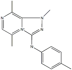 N-(1,5,8-trimethyl-1H-[1,2,4]triazolo[4,3-a]pyrazin-3-yl-4-io)-4-methylanilide,187876-17-1,结构式