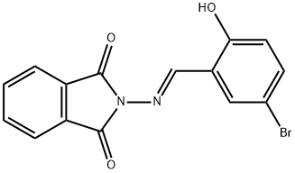 2-[(5-bromo-2-hydroxybenzylidene)amino]-1H-isoindole-1,3(2H)-dione Structure