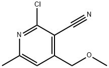 2-氯-4-(甲氧基甲基)-6-甲基烟腈,18872-63-4,结构式