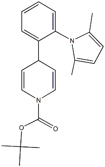 tert-butyl 4-[2-(2,5-dimethyl-1H-pyrrol-1-yl)phenyl]-1(4H)-pyridinecarboxylate,188825-08-3,结构式