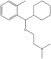 N-{2-[cyclohexyl(2-methylphenyl)methoxy]ethyl}-N,N-dimethylamine Struktur