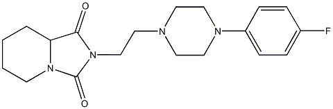 2-{2-[4-(4-fluorophenyl)-1-piperazinyl]ethyl}tetrahydroimidazo[1,5-a]pyridine-1,3(2H,5H)-dione Structure