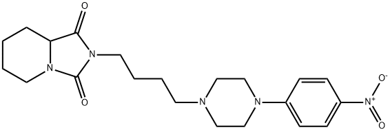 2-[4-(4-{4-nitrophenyl}-1-piperazinyl)butyl]tetrahydroimidazo[1,5-a]pyridine-1,3(2H,5H)-dione,188915-09-5,结构式
