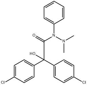2,2-bis(4-chlorophenyl)-2-hydroxy-N',N'-dimethyl-N-phenylacetohydrazide,19020-96-3,结构式