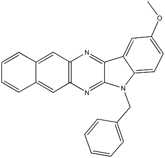 5-benzyl-2-methoxy-5H-benzo[g]indolo[2,3-b]quinoxaline 结构式