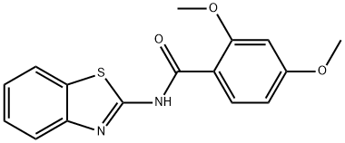 N-(1,3-benzothiazol-2-yl)-2,4-dimethoxybenzamide Structure