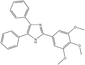 2-(3,4,5-トリメトキシフェニル)-4,5-ジフェニル-1H-イミダゾール 化学構造式