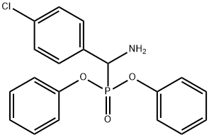 4-クロロ-α-アミノベンジルホスホン酸ジフェニル 化学構造式