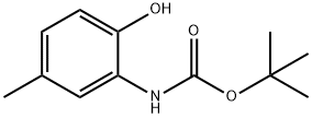 tert-butyl 2-hydroxy-5-methylphenylcarbamate Struktur