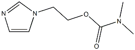 2-(1H-imidazol-1-yl)ethyl dimethylcarbamate Struktur