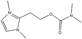 2-(1,3-dimethyl-1H-imidazol-3-ium-2-yl)ethyl dimethylcarbamate Structure