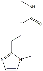 2-(1-methyl-1H-imidazol-2-yl)ethyl methylcarbamate Struktur