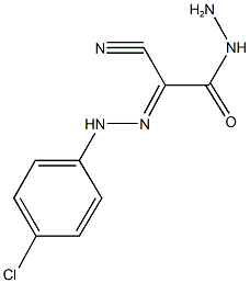 2-[(4-chlorophenyl)hydrazono]-2-cyanoacetohydrazide Structure