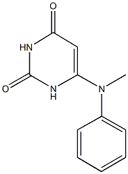 6-(methylanilino)-2,4(1H,3H)-pyrimidinedione 结构式