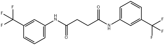 N~1~,N~4~-bis[3-(trifluoromethyl)phenyl]succinamide 结构式