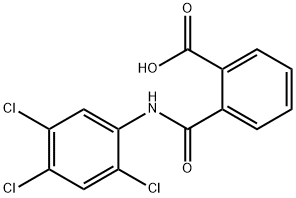 2-[(2,4,5-trichloroanilino)carbonyl]benzoic acid Struktur
