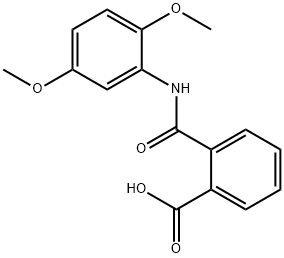 2-[(2,5-dimethoxyanilino)carbonyl]benzoic acid 结构式