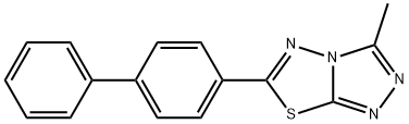 6-[1,1'-biphenyl]-4-yl-3-methyl[1,2,4]triazolo[3,4-b][1,3,4]thiadiazole,193744-10-4,结构式