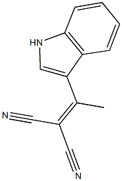 2-[1-(1H-indol-3-yl)ethylidene]malononitrile Structure