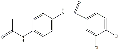 N-[4-(acetylamino)phenyl]-3,4-dichlorobenzamide Structure