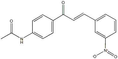 N-[4-(3-{3-nitrophenyl}acryloyl)phenyl]acetamide,194723-23-4,结构式