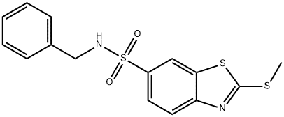 195140-30-8 N-benzyl-2-(methylsulfanyl)-1,3-benzothiazole-6-sulfonamide