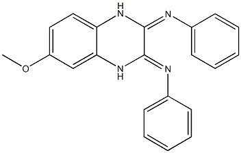 N-[6-methoxy-3-(phenylimino)-1,4-dihydro-2-quinoxalinylidene]-N-phenylamine,195822-26-5,结构式