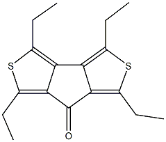 1,3,4,6-tetraethyl-7H-thieno[3',4':3,4]cyclopenta[1,2-c]thiophen-7-one 结构式