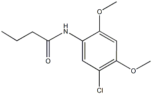N-(5-chloro-2,4-dimethoxyphenyl)butanamide Struktur