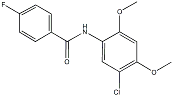 N-(5-chloro-2,4-dimethoxyphenyl)-4-fluorobenzamide Struktur