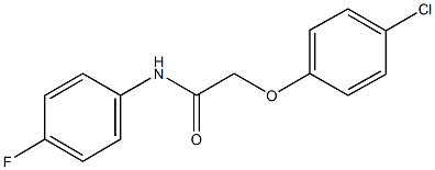 2-(4-chlorophenoxy)-N-(4-fluorophenyl)acetamide 化学構造式