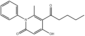 4-hydroxy-6-methyl-5-pentanoyl-1-phenyl-2(1H)-pyridinone Structure