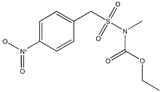 ethyl {4-nitrobenzyl}sulfonyl(methyl)carbamate 化学構造式