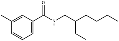 N-(2-ethylhexyl)-3-methylbenzamide 化学構造式