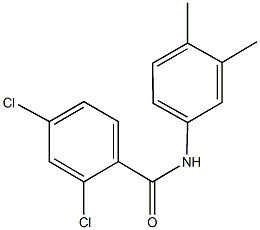 2,4-dichloro-N-(3,4-dimethylphenyl)benzamide Structure