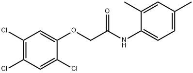 N-(2,4-dimethylphenyl)-2-(2,4,5-trichlorophenoxy)acetamide Structure