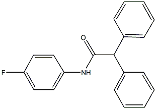 N-(4-fluorophenyl)-2,2-diphenylacetamide Structure