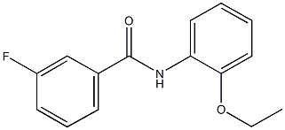 N-(2-ethoxyphenyl)-3-fluorobenzamide 结构式