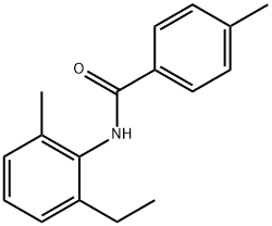 N-(2-ethyl-6-methylphenyl)-4-methylbenzamide 化学構造式