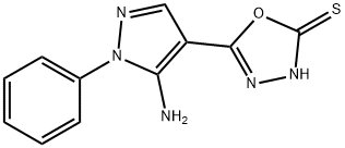 198716-12-0 5-(5-amino-1-phenyl-1H-pyrazol-4-yl)-1,3,4-oxadiazole-2(3H)-thione