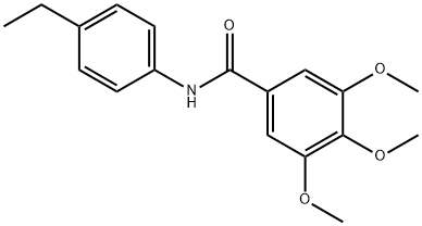 N-(4-ethylphenyl)-3,4,5-trimethoxybenzamide Struktur