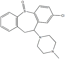 1-(8-chloro-5-oxido-10,11-dihydrodibenzo[b,f]thiepin-10-yl)-4-methylpiperazine,19905-13-6,结构式