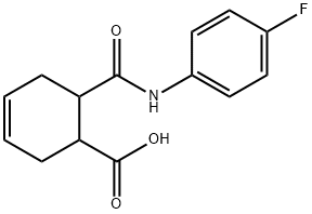 6-[(4-fluoroanilino)carbonyl]-3-cyclohexene-1-carboxylic acid|