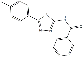 N-[5-(4-methylphenyl)-1,3,4-thiadiazol-2-yl]benzamide 化学構造式