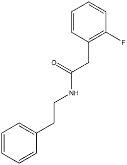 2-(2-fluorophenyl)-N-(2-phenylethyl)acetamide Structure