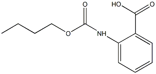 2-[(butoxycarbonyl)amino]benzoic acid 化学構造式